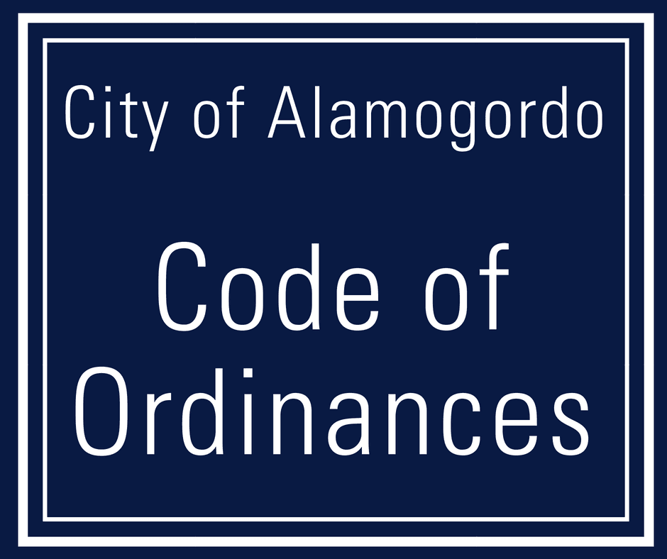 City of Alamogordo Code of Ordinances