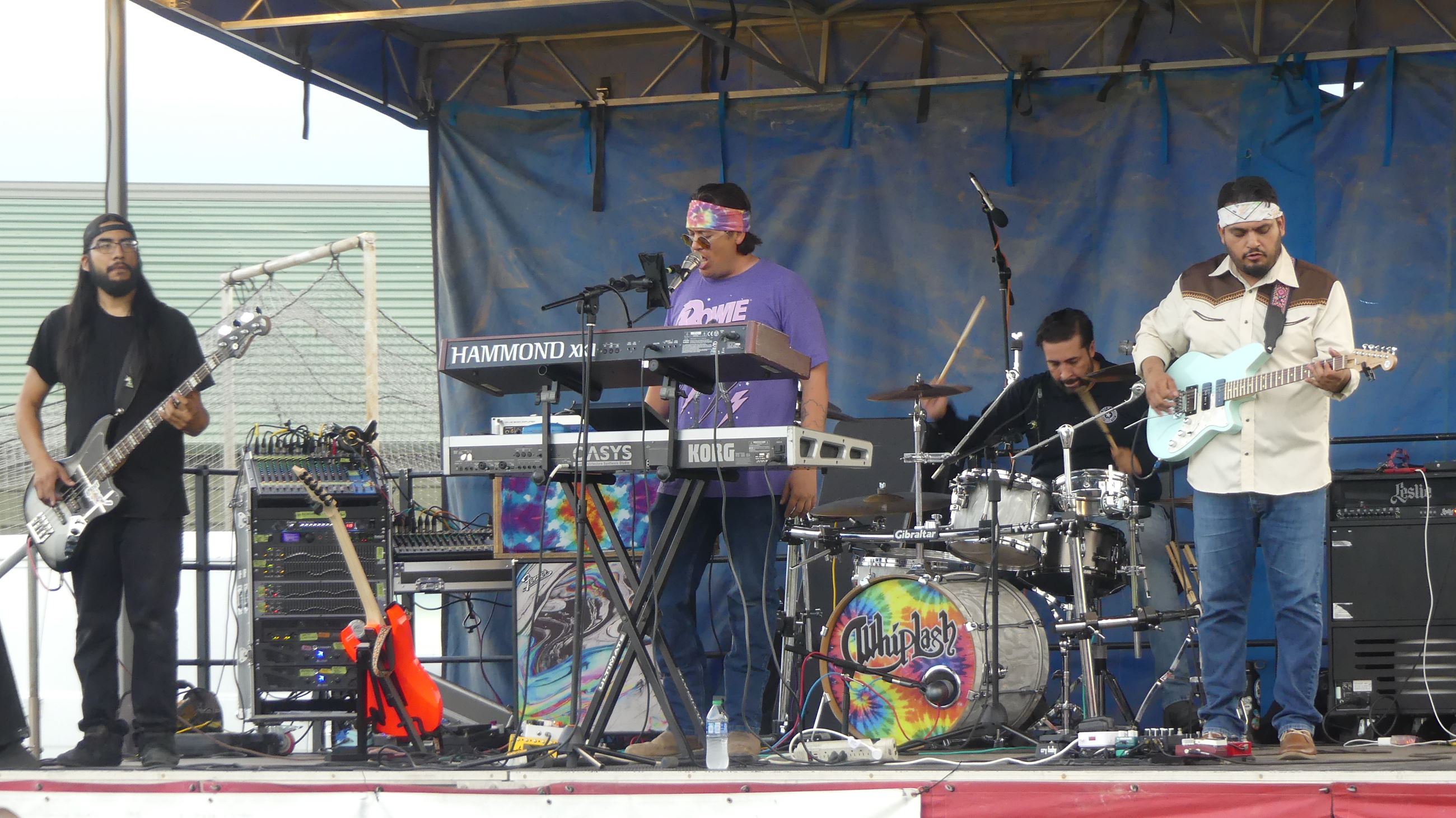 The band Whiplash performs at 4th Friday