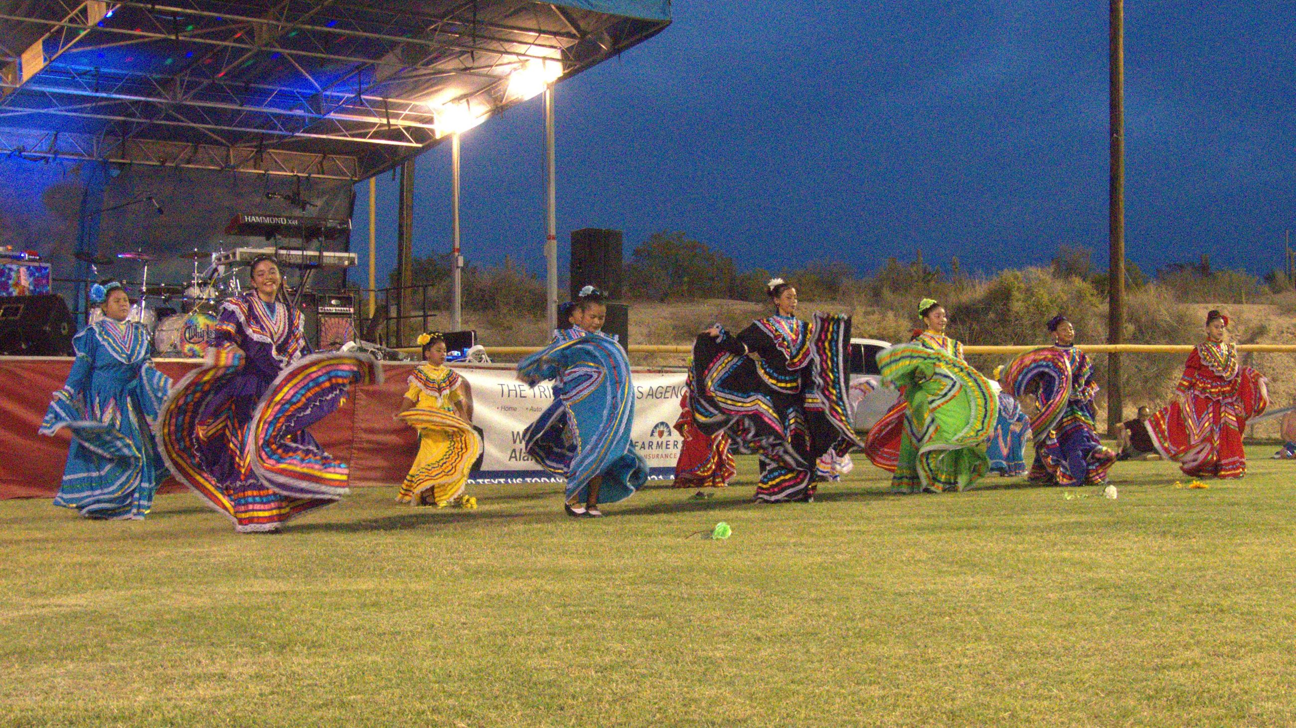 The Dancers of Mexican Beauty Folklorico at 4th Friday